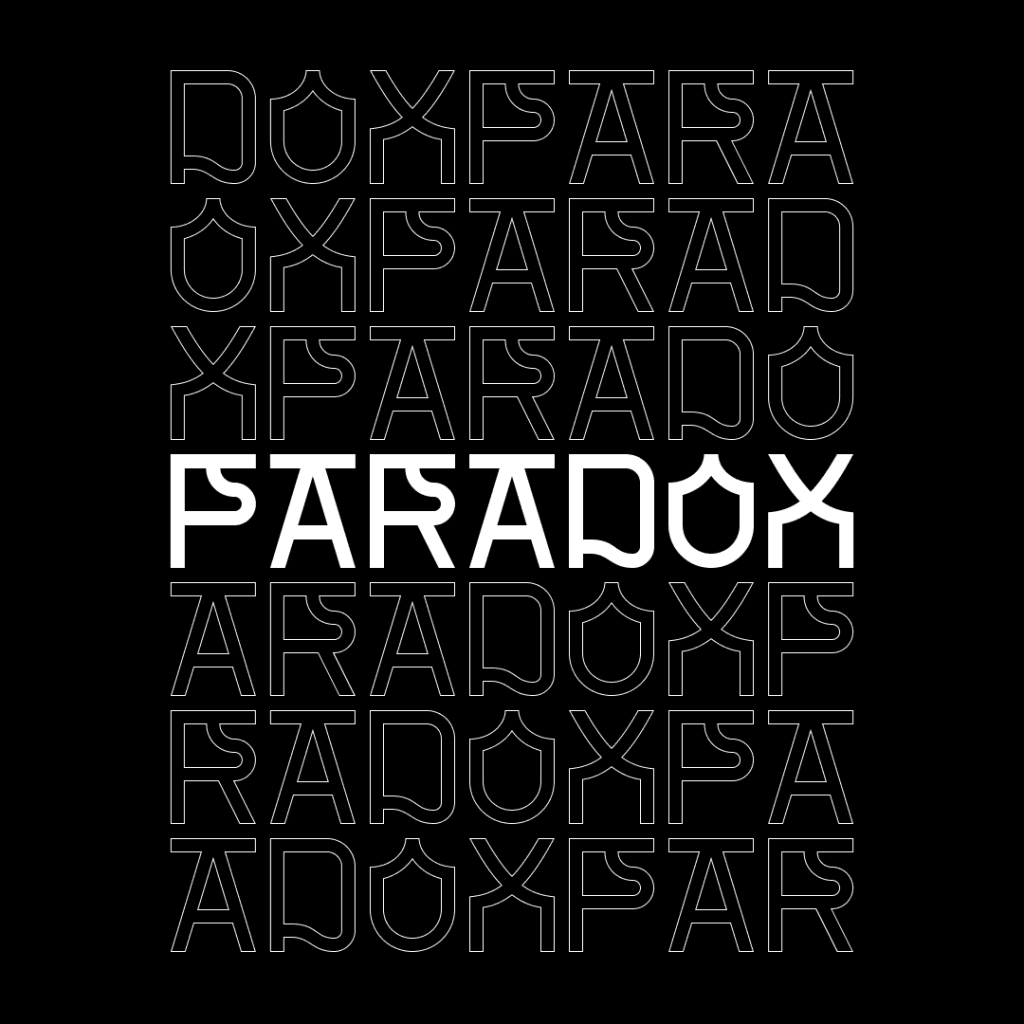 Instagram tile showing the letterforms of Paradox