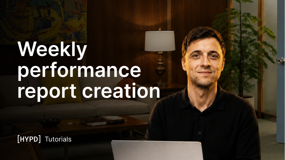 Weekly performance report creation